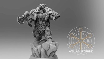 Endre Isklaw, Asgardian Einherjar Commander (Atlan Forge/Compatible with 40K)