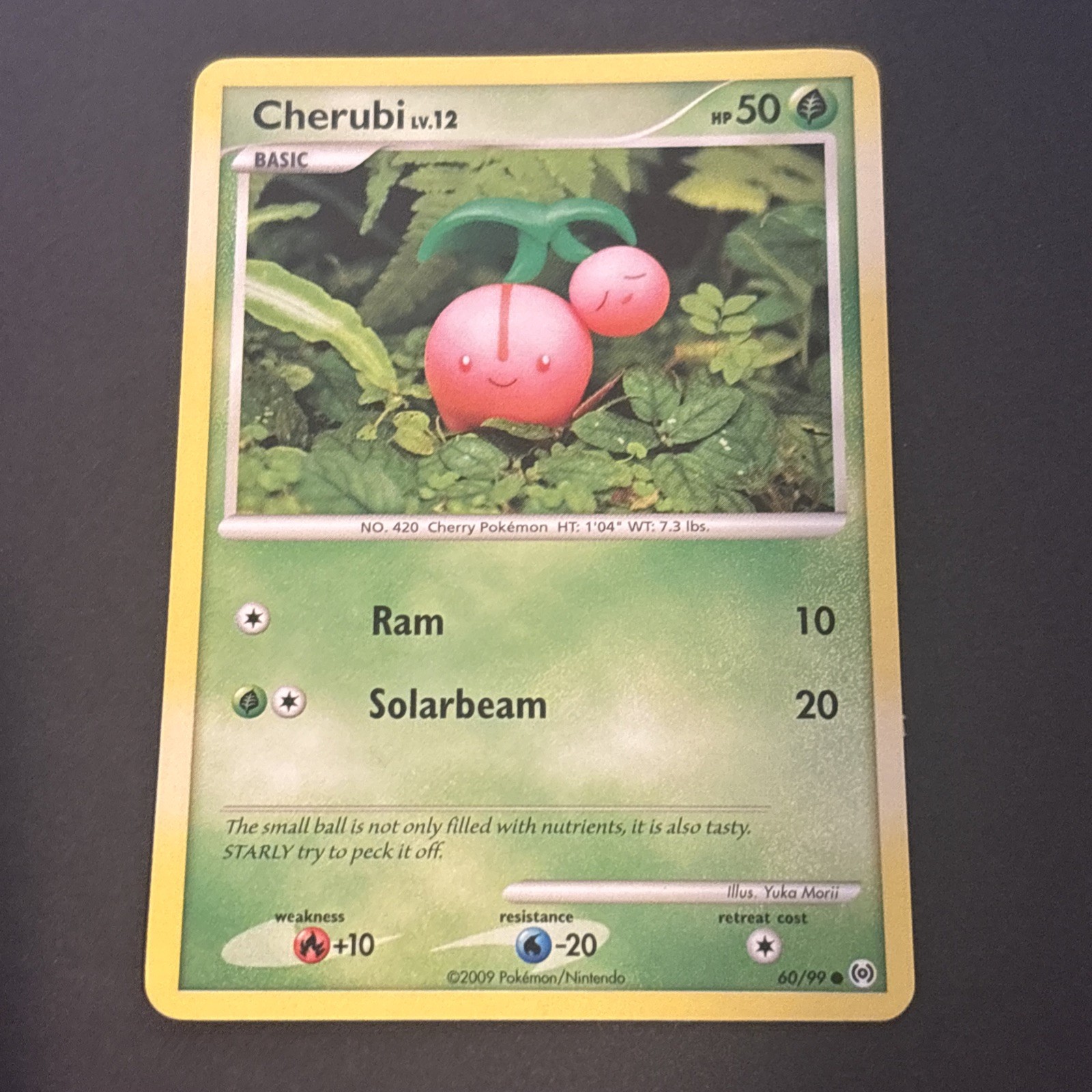 CHERUBI LV.12 60/99 Regular PLATINUM ARCEUS COMMON Pokémon TCG NM 2009