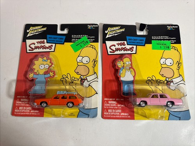 #ad #ad Johnny Lightning The Simpsons Set of 4 Die Cast Cars Playing Mantis 2003 NEW $49.99