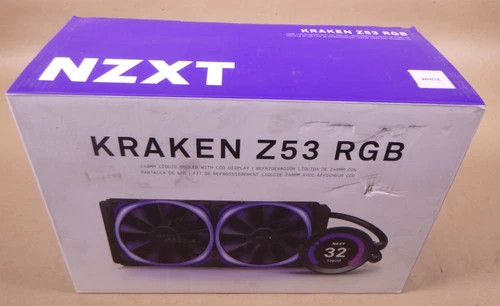 NZXT Kraken Z53 RGB White 240mm Liquid Cooler With LCD Display - RL-KRZ53-RW