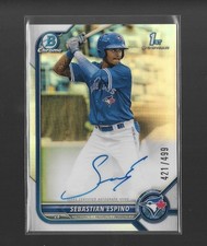 2022 Bowman Chrome #CPA-SE Sebastian Espino - Refractor Autograph /499