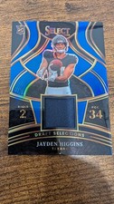 2025 Panini Select - Draft Selections Blue Prizm Jayden Higgins DSM-JHS Relic
