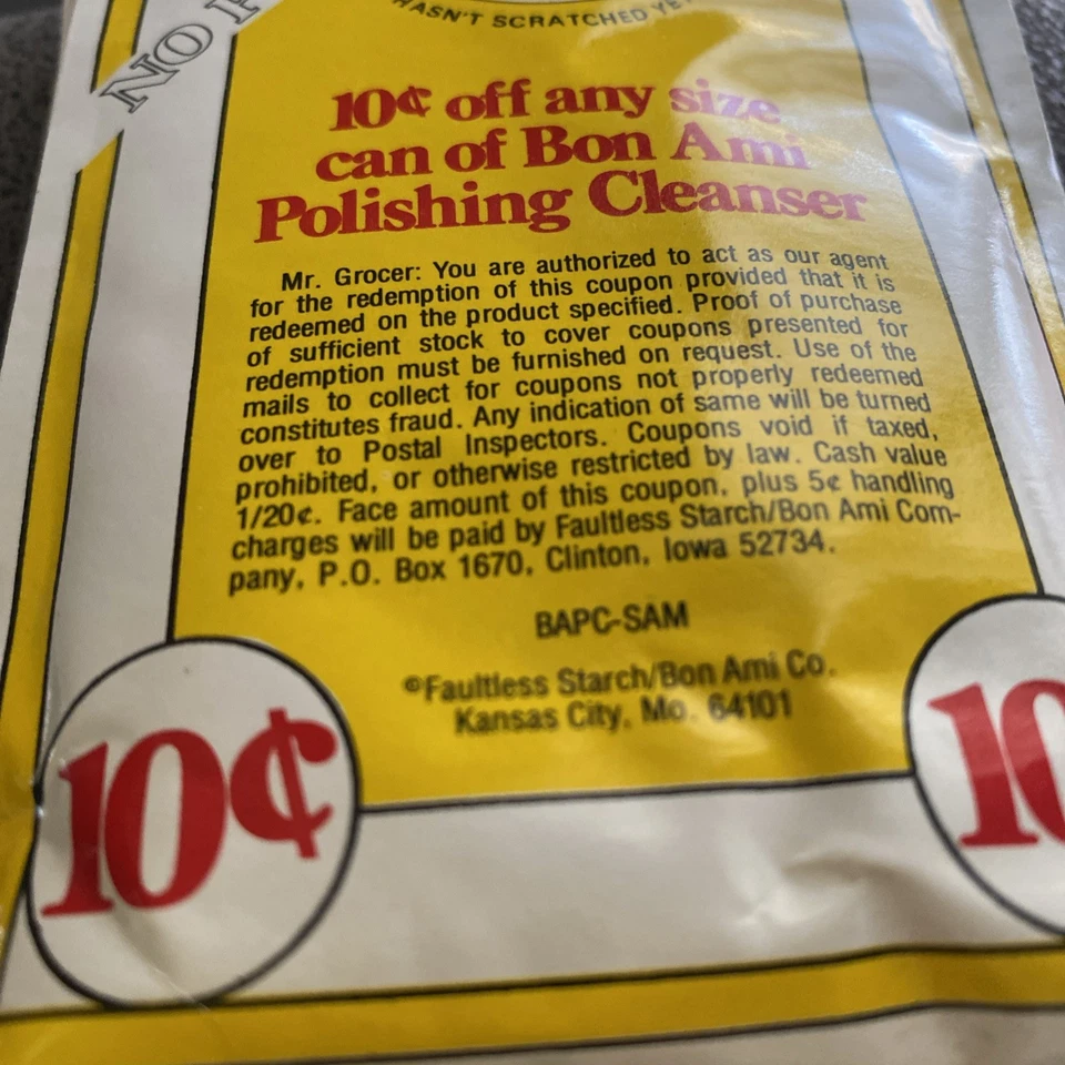 (4) Polvo de limpieza limpiador pulido Bon Ami 2 OZ - DE COLECCIÓN NUEVO EN CAJA - MUESTRA RARA Foto 4 de 4