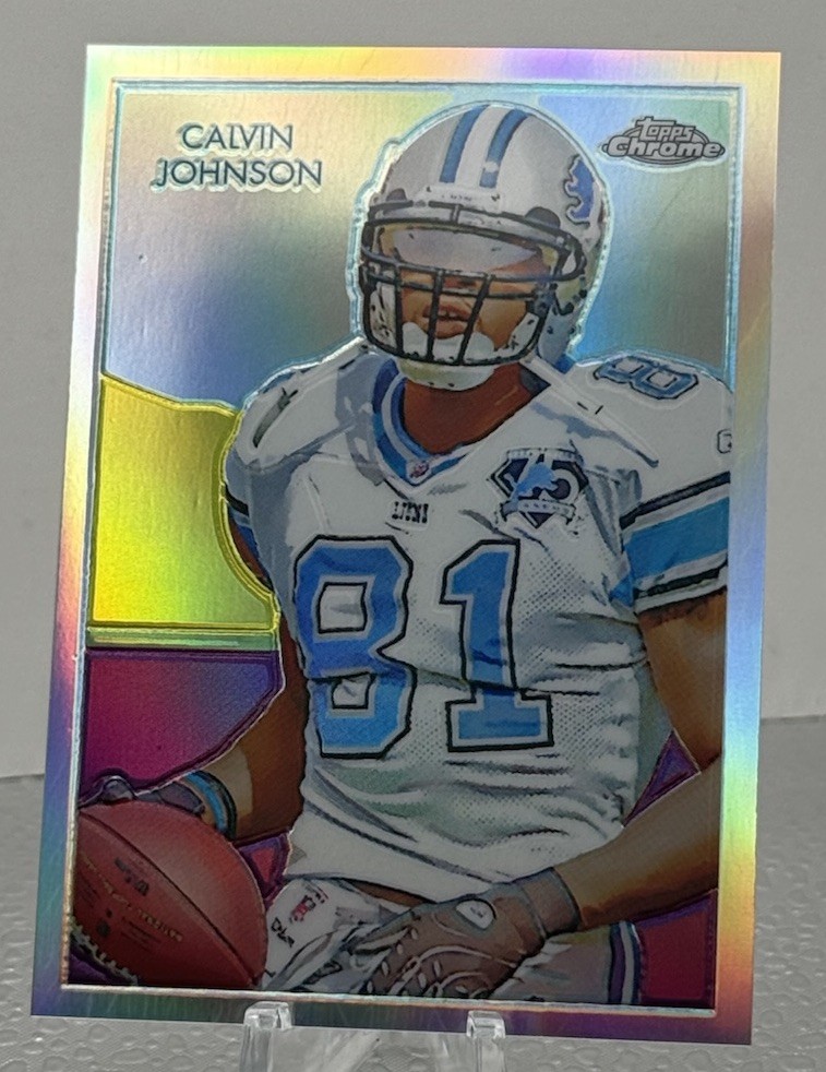 2009 TOPPS CHROME CALVIN JOHNSON REFRACTOR #/199