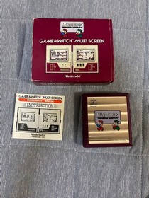 Nintendo Game & Watch Mario Bros. MW-56 Multi Screen Tested with Box