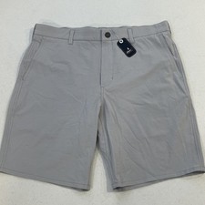 Johnnie-o Calcutta performance short Chrome Gray NWT 9   Sz 34