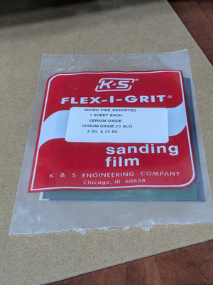 K&S - Flex-I-Grit - Micro Fine Assorted - 1 Sheet - 8 SIL & 23 SIL - NOS