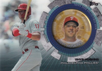 TOPPS 2020 UPDATE SERIE RHYS HOSKINS #TBC-RH MÜNZRELIKTKARTE