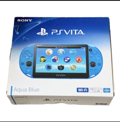 Playstation R Vita PCH-2000 ZA23 Aqua Blue WLAN Modell Tragbare Spielkonsole