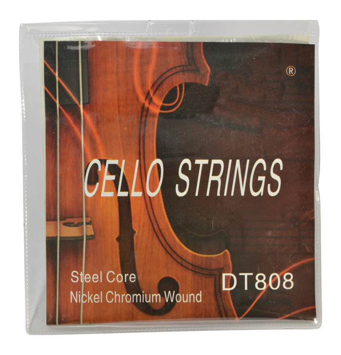 1/8 Cello String Set Nickel Chromium Wound with Steel Core by Sotendo