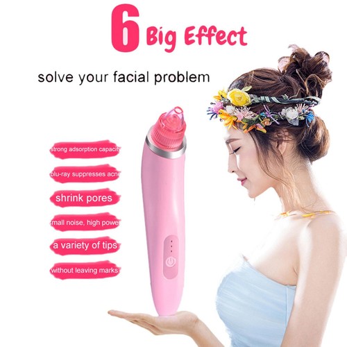 Diamond Blackhead Vacuum Suction Removal Face Cleaner Skin Care Beauty Device - Picture 14 of 24