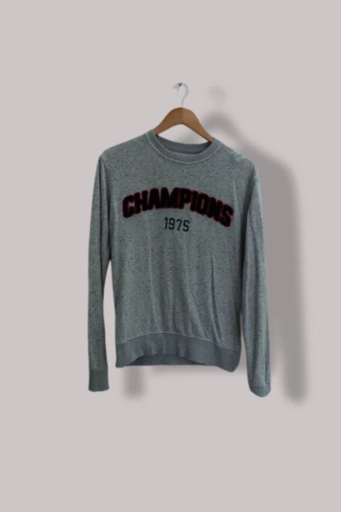 Pull Homme Cedar Wood State Bleu Marine - Coton, Manches Longues, Coupe Slim Taille M - Occasion Très Bon État