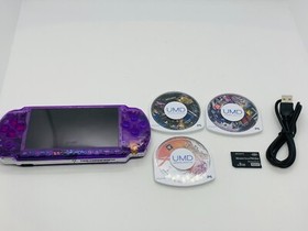 Sony PSP-3000 Playstation Portable Handheld Console Clear purple Customized