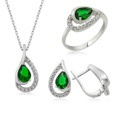 925 Sterling Silber 3tlg Set für Damen