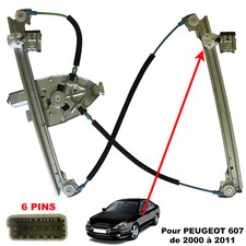 Kit Réparation Lève-Vitre Arrière Gauche Peugeot 607 1999-2010 - Bross Auto Parts BWR535FBA