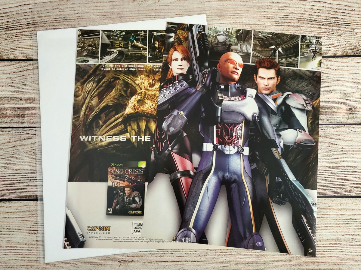 Dino Crisis 3 Xbox 2003 Double Page Original Promo Ad Art Print