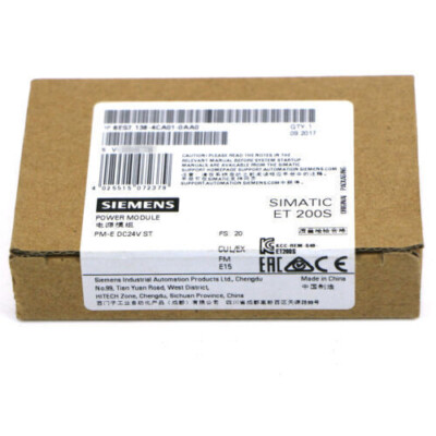 6ES7138-4CA01-0AA0 1PCS SIEMENS SIMATIC ET 200S 6ES7 138-4CA01-0AA0 Power Module