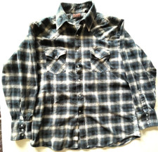 Vintage Pearl Snap Shirt Mens XL Plaid Flannel Plains Western Wear