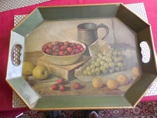 Vintage Pilgrim Tole Ware Tray/Wall Hanger 