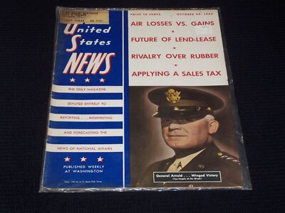 1943 OCTOBER 29 UNITED STATES NEWS MAGAZINE - GEN. ARNOLD COVER - E 3540