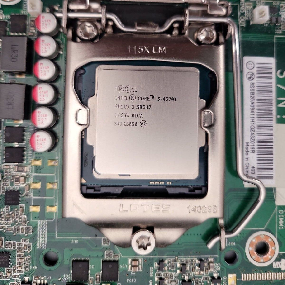Motherboard IS8XT For Lenovo ThinkCentre M73 with i5-4570S Motherboard IS8XT For Lenovo ThinkCentre M73 with i5-4570S