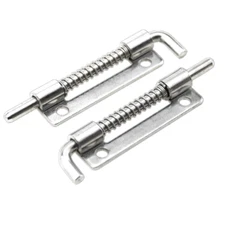 Spring Loaded Bolt Security Barrel Latch Latches Door Cabinet Hinges Hardware