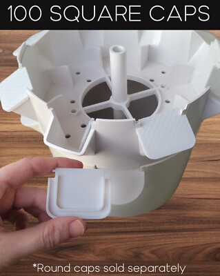 SQUARE Vertical Growing System Lids **FOOD GRADE** Fits FLEX TowerGarden 