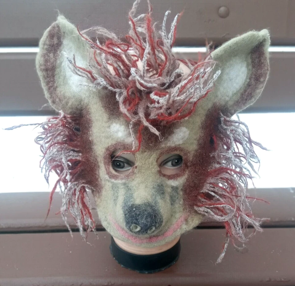 Máscara de erizo de fieltro para niños adolescentes. Máscara Therian. Prendas para la cabeza.Carnaval de erizo.cosplay Foto 4 de 4