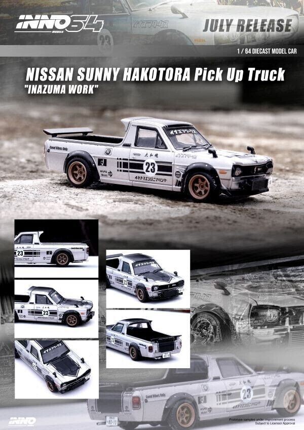 INNO64 1/64 NISSAN Datsun SUNNY HAKOTORA Pickup Truck