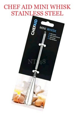 CHEF AID 7'' EDELSTAHL MINI SCHNEEBESEN KÜCHE SCHNELLES SCHLAGEN PÜRIEREN MIXER 