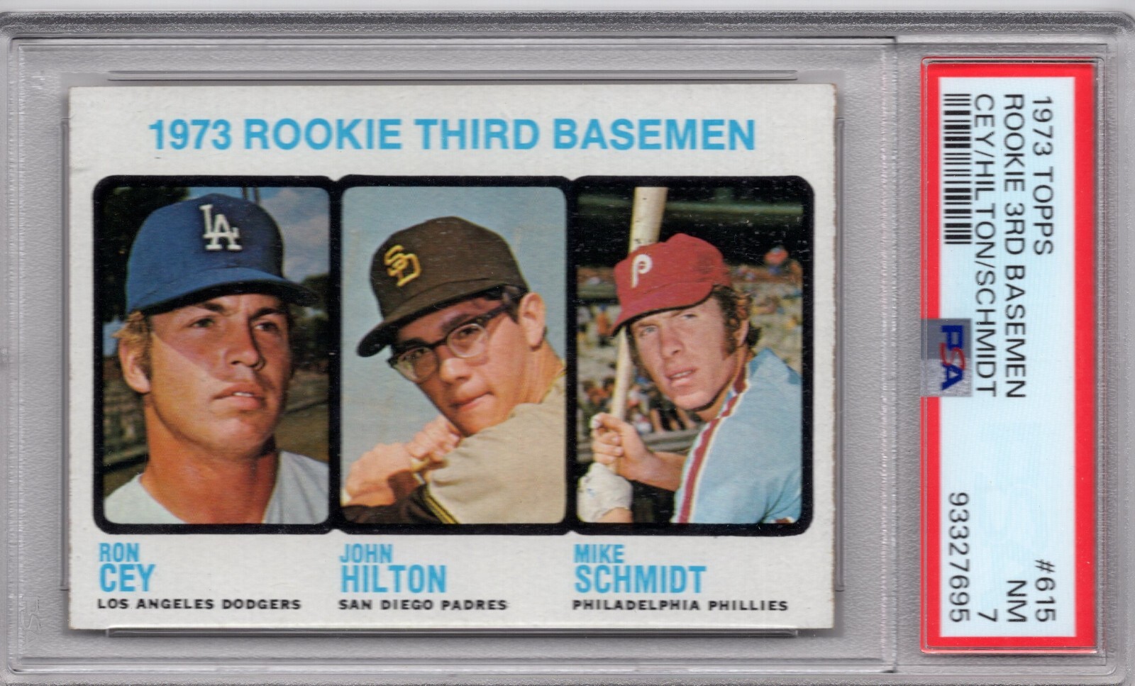 1973 Topps #615 Mike Schmidt Rookie PSA 7