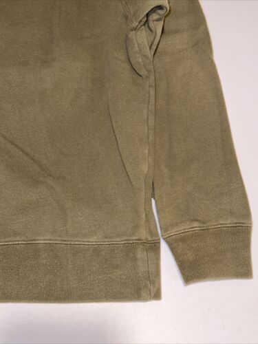 Vintage TOMMY HILFIGER Sweatshirt Mens Small Crew Neck Olive Green Preppy Flag - Picture 3 of 9