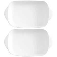 Ceramic Small Baking Dishes Set of 2 - Casserole Dishes for Oven,Rectangular ...