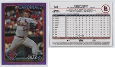 2024 Topps Chrome Logofractor Edition Purple Refractor /250 Sonny Gray #143