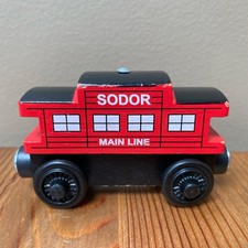 Thomas Wooden Railway SODOR MAIN LINE CABOOSE Red Train Y5143 Starter Set 2012