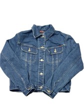 Gloria Vanderbilt Jeans Denim Blue Jean Jacket Size Small Front Pockets