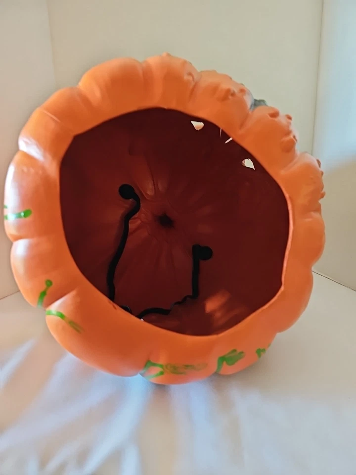 Pumpkin Head Mask Creepy Two-Sided Halloween Costume Face Latex Scary Cosplay - Image 4 of 4