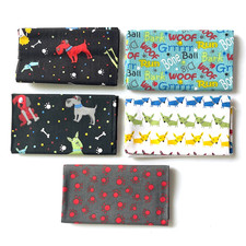Fabric FQ Fat Quarter Set Animal Puppy Dogs Dog Doggie Words 18"x21" 100 Cotton