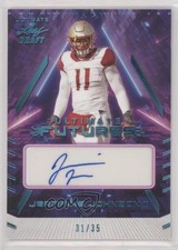 2022 Leaf Ultimate Draft Platinum Spectrum 31/35 Jermaine Johnson II Auto 0u66