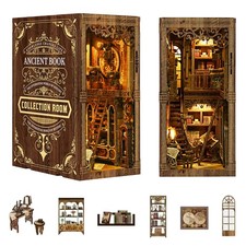 Book Nook Kit DIY Miniature House Kit for Adults and Teens, 3D Wooden Puzzle...