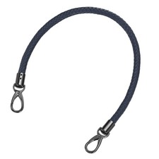 60cm Short Leather PU Braided Purse Replacement Handle - Dark Blue, Black