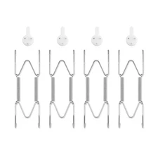 Plate Hangers for Wall for 6-8 inch 4 Pack Silver