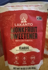 Lakanto Monkfruit Sweetener with Erythritol Classic 16 oz