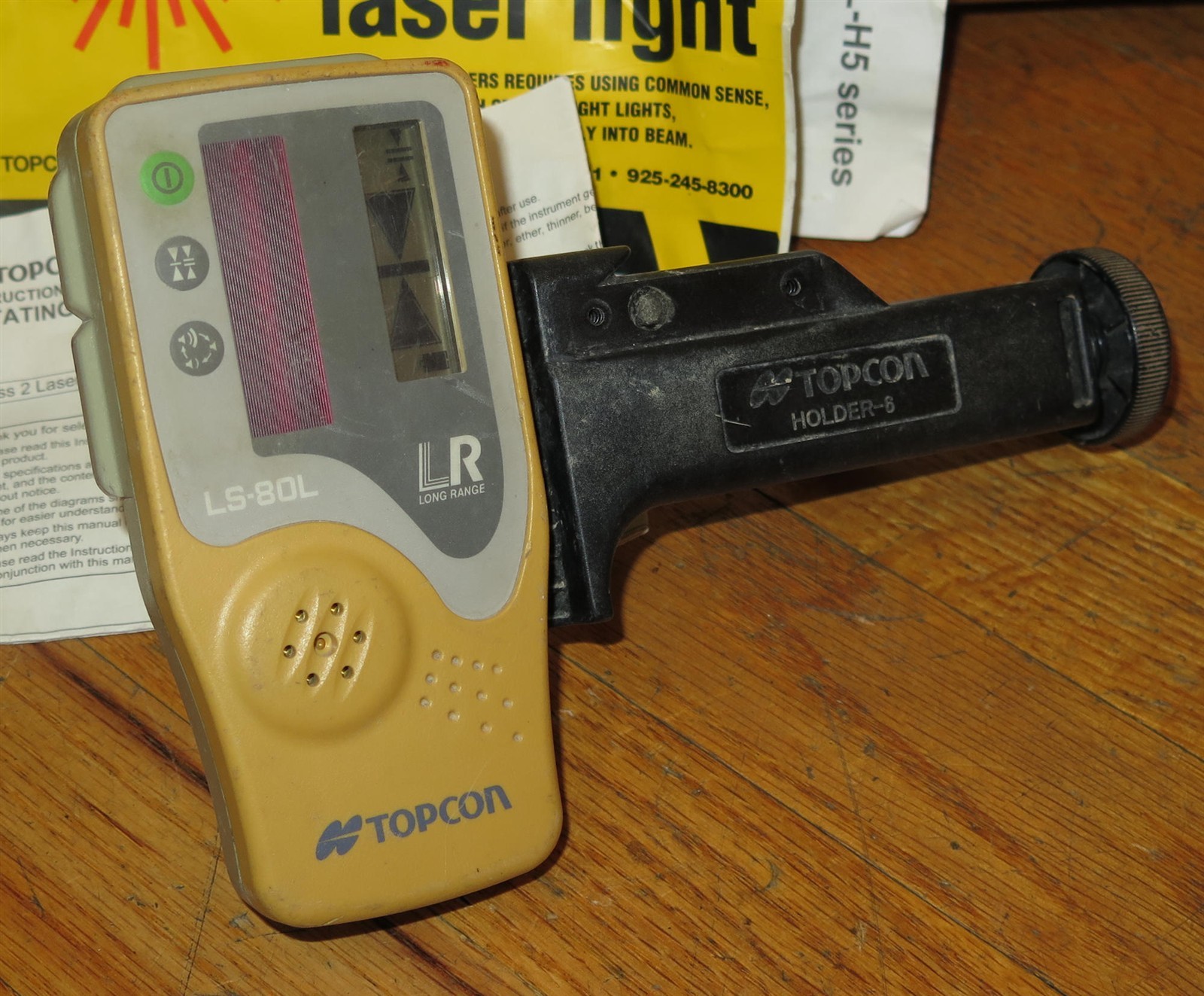 Topcon RL-H5B Rotary Laser Level with LS-80L Long Range Receiver