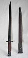 Original WW2 Australian SMLE Bayonet 1943 SLAZ (?) 43 - HANDLE Mangrovite SHEATH