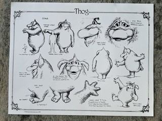 Rare Vintage Jim Henson The Muppet Show Style Guide Original Thog Page 1978