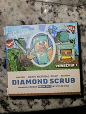 Dr. Squatch Diamond Scrub Minecraft Limited Edition Bar Soap