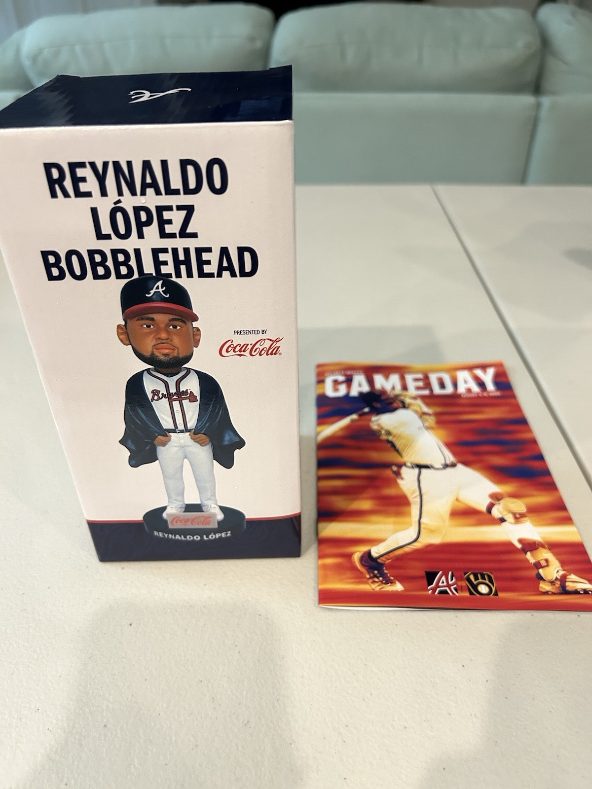 Reynaldo Lopez Atlanta Braves Bobblehead Giveaway NIB SGA 8/4/25 w/program