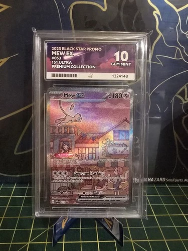 Mew EX #053 - 151 UPC Black Star Promo - Ace 10 PERFECT SUBGRADES