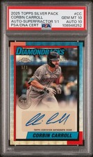 Marketplace image: 2025 Topps Silver Pack Corbin Carroll SuperFractor 1/1 Auto PSA 10 #90CA-CC ⚾️